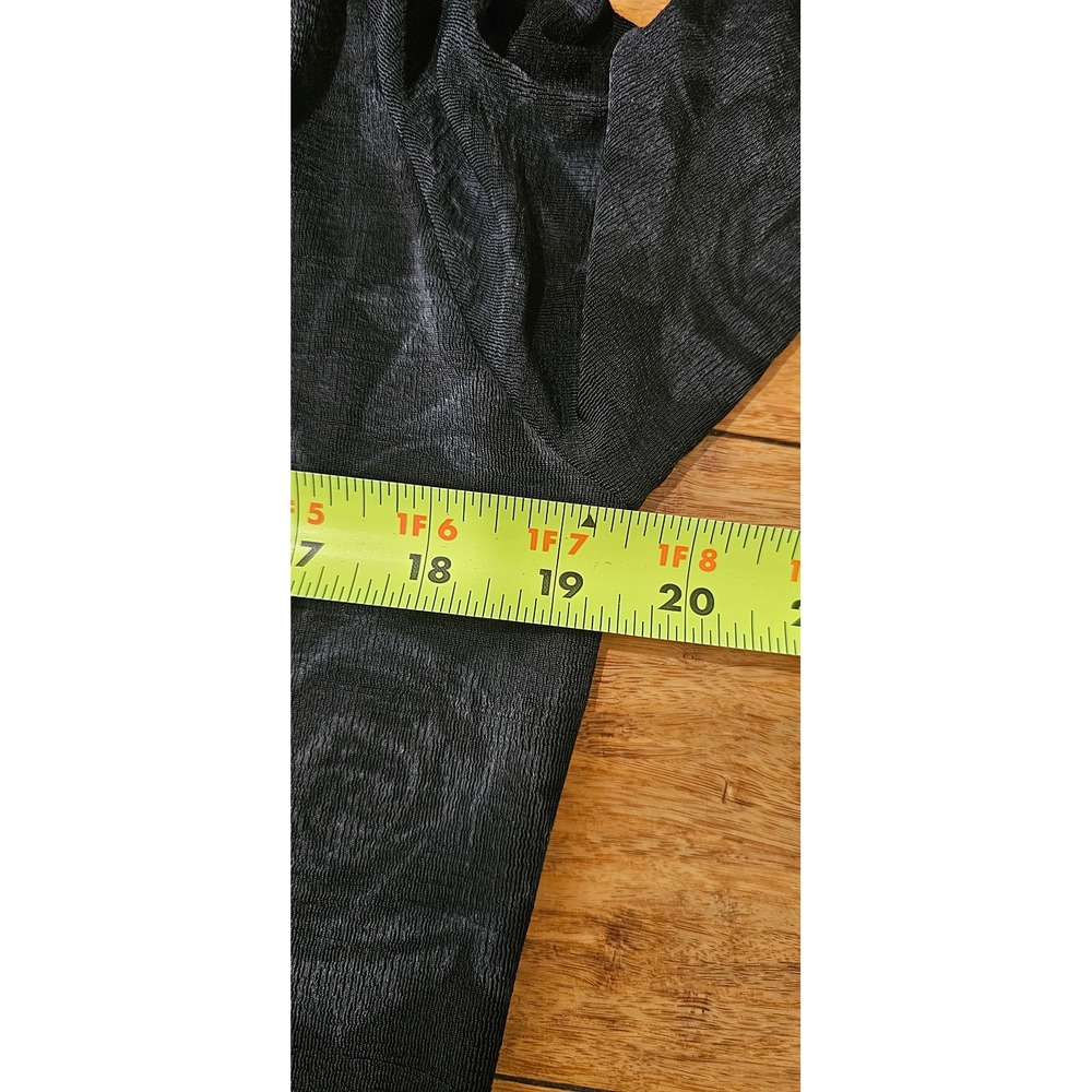 Es.Se 2 Piece Maxi Skirt Set Size M/L Black Floral Rose Esse 90s Y2K Goth Witchy - Picture 13 of 16